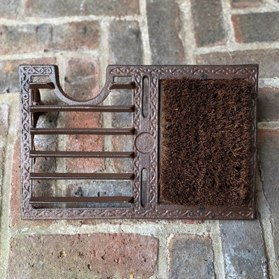 Vintage Style Cast Iron Boot Brush & Shoe Scraper - 5