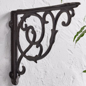 Vintage Style Cast Iron Wall Mounted Decorative Outdoor Garden Bird Feeder Hanging Wall Bracket