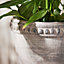 Vintage Style Cement Footed Garden Décor Plant Pot Indoor Outdoor Planter