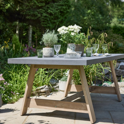 Vintage Style Garden Picnic Bench Dining Table Outdoor Garden Bench Patio Lawn Decking Terrace Furniture - 3