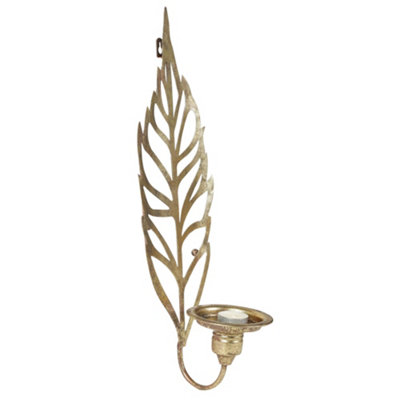 Vintage Style Gold Leaf Wall Decoration Sconce Decoration Décor Candle Holder