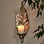 Vintage Style Gold Leaf Wall Decoration Sconce Decoration Décor Candle Holder