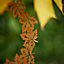 Vintage Style Gold Leaves Metal Hanging Botanical Wreath Home Garden Decor 20cm