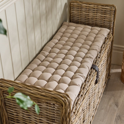 Vintage Style Grey Indoor Hallway Furniture Chair Pad Bench Seat Pad Cushion
