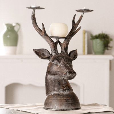 Stag tea light holder new arrivals