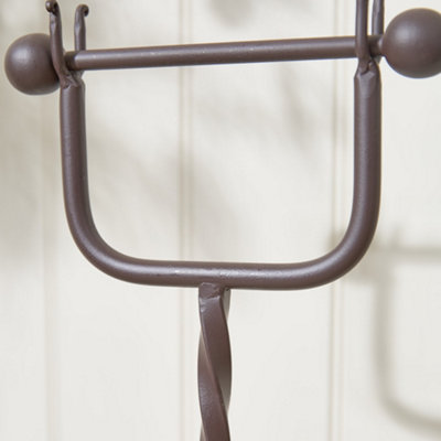 Vintage Style Iron Antique Toilet Paper Holder Freestanding Bathroom Toilet Roll Holder - 4