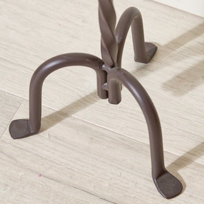 Vintage Style Iron Antique Toilet Paper Holder Freestanding Bathroom Toilet Roll Holder - 5