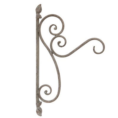 Vintage Style Large Ornate Scrolled Wall Bracket Outdoor Basket Hanger Garden Hanging Basket Bracket