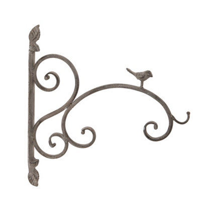 Vintage Style Ornate Scrolled Wall Bracket Outdoor Basket Hanger Garden Hanging Basket Bracket