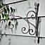 Vintage Style Ornate Scrolled Wall Bracket Outdoor Basket Hanger Garden Hanging Basket Bracket