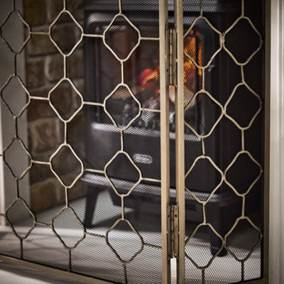 Ebern Designs Accardi Single Panel Steel Fireplace Screen & Reviews