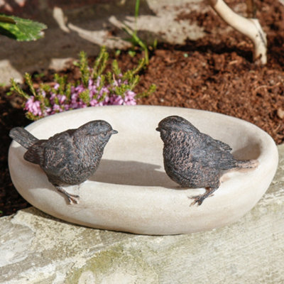 Vintage Style Stone Bird Bath Garden Water Drinking Bird Bowl Price Comparisons | Compare The Build