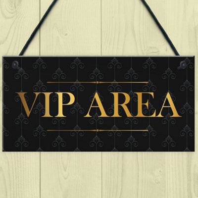 Vintage Style VIP AREA Sign For Bar Pub Club Man Cave Home Bar Home Decor