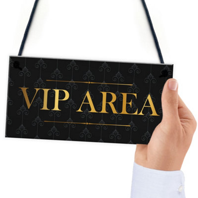 Vintage Style VIP AREA Sign For Bar Pub Club Man Cave Home Bar Home Decor