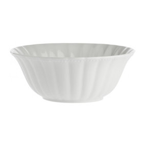 Vintage Style White Porcelain Tableware Serving Salad Bowl Dessert Bowl