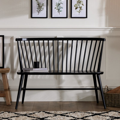 Vintage Syle Harrogate Black Painted Hallway Home Furniture Seating