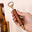 Vintage Wood Handle Brass Bottle Opener