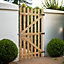Vintage Wooden Garden Fence Gate Pedestrian Gate Single Swing Gate with Latch H 180cm x W 90cm