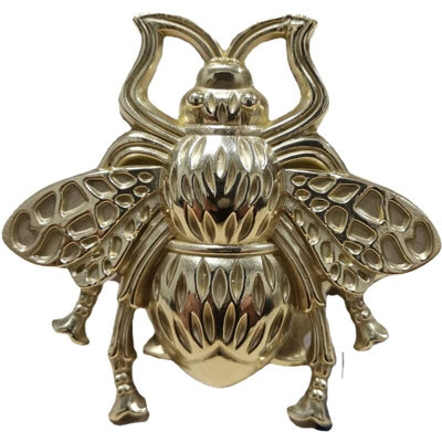 VINTAGE ZINC GOLD CABINET KNOBS, DECORATIVE METAL BEE KNOBS FOR DOOR DRAWER,  ANTIQUE DRESSER KNOBS, HOME