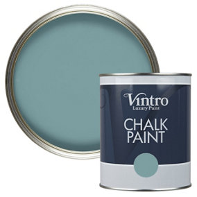 Vintro Blue Chalk Paint/Furniture Paint Matt Finish 1 Litre (Casper)
