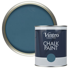 Vintro Blue Chalk Paint/Furniture Paint Matt Finish 1 Litre (French Navy)