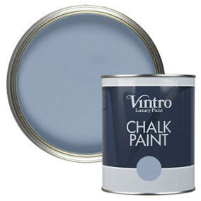 Vintro Blue Chalk Paint/Furniture Paint Matt Finish 1 Litre (Morocco)