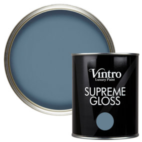 Vintro Blue Gloss 1L Walls, Ceilings, Metal & Wood (Chiswick House)