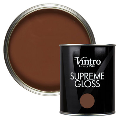 Vintro Brown Gloss 1L Walls, Ceilings, Metal & Wood (Chocolate)