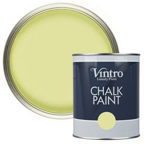 Vintro Citrus Yellow Chalk Paint/Furniture Paint Matt Finish 1 Litre (Citron)
