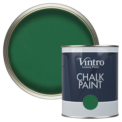 Vintro Dark Green Chalk Paint/Furniture Paint Matt Finish 1 Litre ...