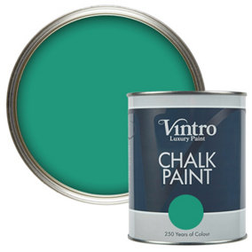 Vintro Emerald Green Chalk Paint/Furniture Paint Matt Finish 1 Litre (Esmeralde)