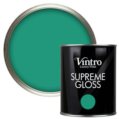 Vintro Emerald Green Gloss 1L Walls, Ceilings, Metal & Wood (Esmeralde)