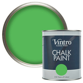 Vintro Green Chalk Paint/Furniture Paint Matt Finish 1 Litre (Rainforest)