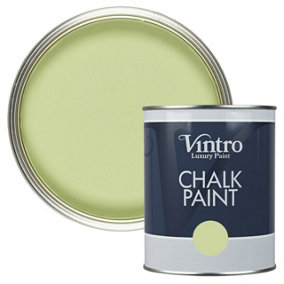 Vintro Light Green Chalk Paint/Furniture Paint Matt Finish 1 Litre (Eden)