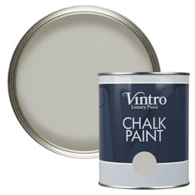 Vintro Light Grey Chalk Paint/Furniture Paint Matt Finish 1 Litre (Tower Bridge)