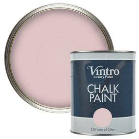 Vintro Light Pink Chalk Paint/Furniture Paint Matt Finish 1 Litre (Madame de Pompadour)
