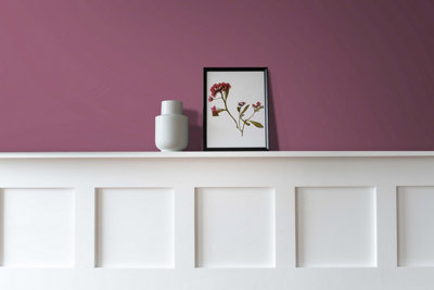 Vintro Luxury Matt Emulsion Aubergine Multi Surface Paint for Walls, Ceilings, Wood, Metal - 2.5L (Old Mauve)