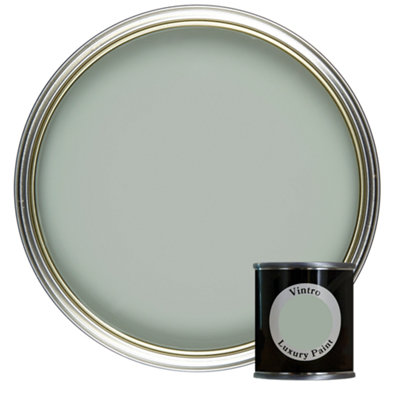 Vintro Luxury Matt Emulsion Blue Green, Multi Surface Paint for Walls, Ceilings & Wood- 125ml (Duck Egg)