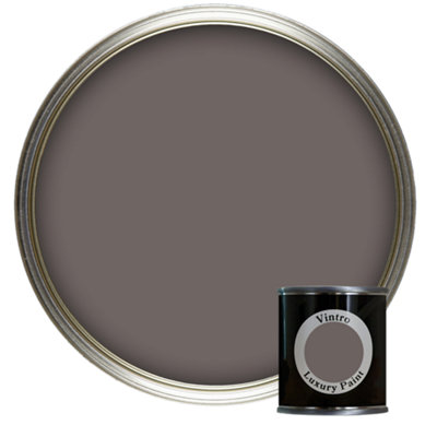 Vintro Luxury Matt Emulsion Brown/Taupe, Multi Surface Paint for Walls, Ceilings & Wood- 125ml (Fresco)