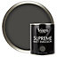 Vintro Luxury Matt Emulsion Dark Grey, Smooth Chalky Finish, Multi Surface Paint for Walls, Ceilings, Wood, Metal - 1L (Midnight)