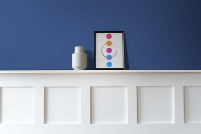 Vintro Luxury Matt Emulsion Deep Blue Multi Surface Paint for Walls, Ceilings, Wood, Metal - 2.5L (Paris Blue)