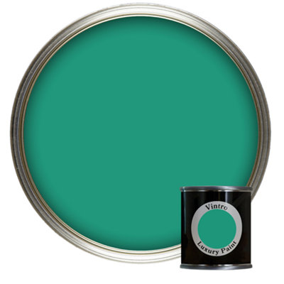 Vintro Luxury Matt Emulsion Emerald Green, Multi Surface Paint for Walls, Ceilings & Wood- 125ml (Esmeralde)
