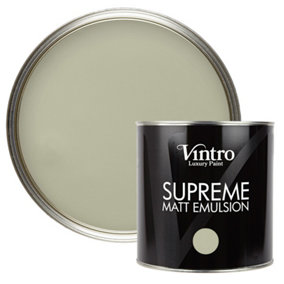 Vintro Luxury Matt Emulsion Green Multi Surface Paint for Walls, Ceilings, Wood, Metal - 2.5L (Symphony Green)