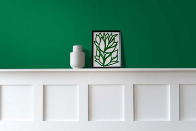 Vintro Luxury Matt Emulsion Green Smooth Chalky Finish, Multi Surface Paint - Walls, Ceilings, Wood, Metal 1L (Brooklands)