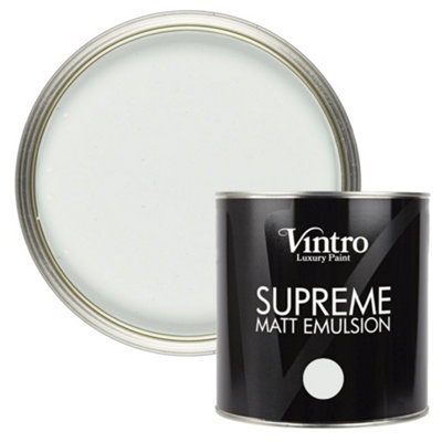 Vintro Luxury Matt Emulsion Hint of Green Multi Surface Paint for Walls, Ceilings, Wood, Metal - 2.5L (Honeydew)