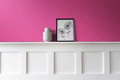 Vintro Luxury Matt Emulsion Hot Pink Multi Surface Paint for Walls, Ceilings, Wood, Metal - 2.5L (Belladonna)