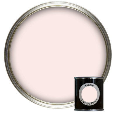 Vintro Luxury Matt Emulsion Light Pink, Multi Surface Paint for Walls, Ceilings & Wood- 125ml (Candyfloss)