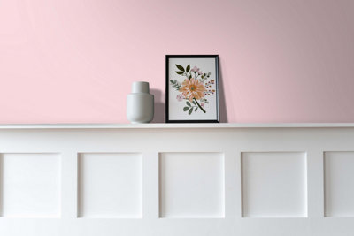 Vintro Luxury Matt Emulsion Light Pink Smooth Finish Multi Surface Paint - Walls Ceilings Wood Metal 1L (Madame de Pompadour)