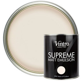 Vintro Luxury Matt Emulsion Pale Peach Smooth Chalky Finish, Multi Surface Paint - Walls, Ceilings, Wood, Metal - 1L (Autumn Glow)