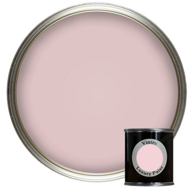 Vintro Luxury Matt Emulsion Pink, Multi Surface Paint for Walls, Ceilings & Wood- 125ml (Madame de Pompadour)